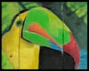 Custom Driftwood Painting, Fiesta de Tucanes | Island Art Studio | Tropical Art | Bocas del Toro